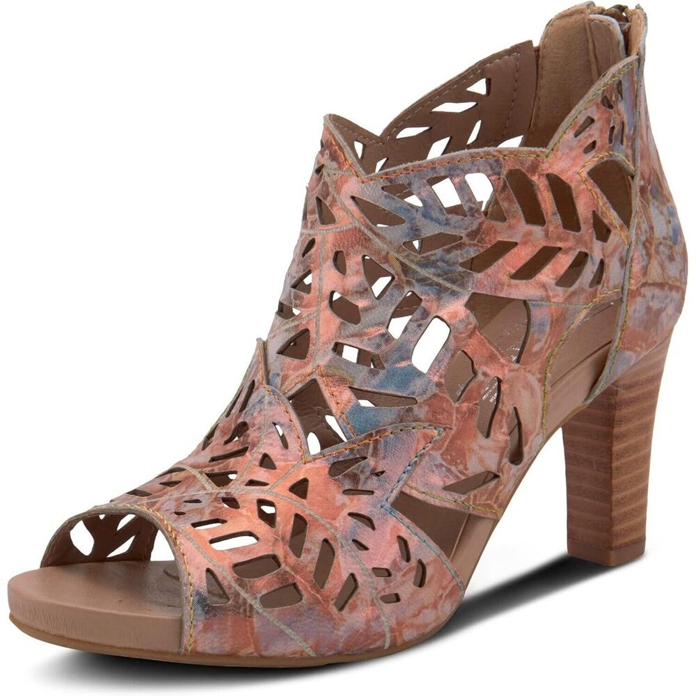 L'Artiste By Spring Step Women's Amora Peep Toe Sandal -- Bronze Multi NEW